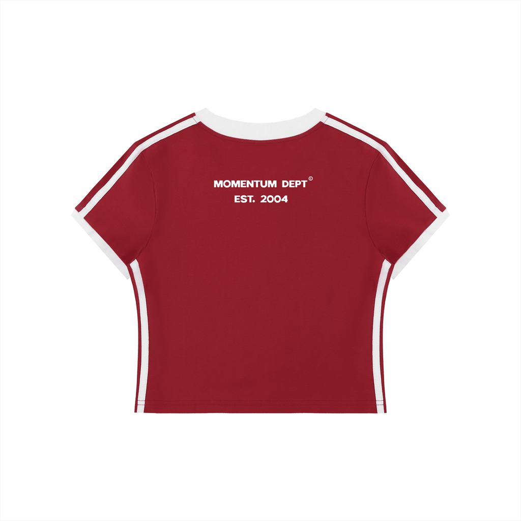 MD Retro V - Neck Crop T-Shirt - Momentum Dept.