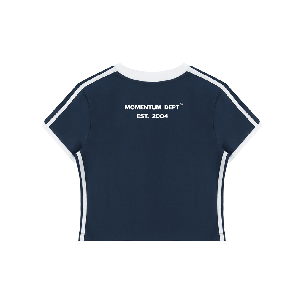 MD Retro V - Neck Crop T-Shirt - Momentum Dept.