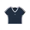 MD Retro V - Neck Crop T-Shirt - Momentum Dept.