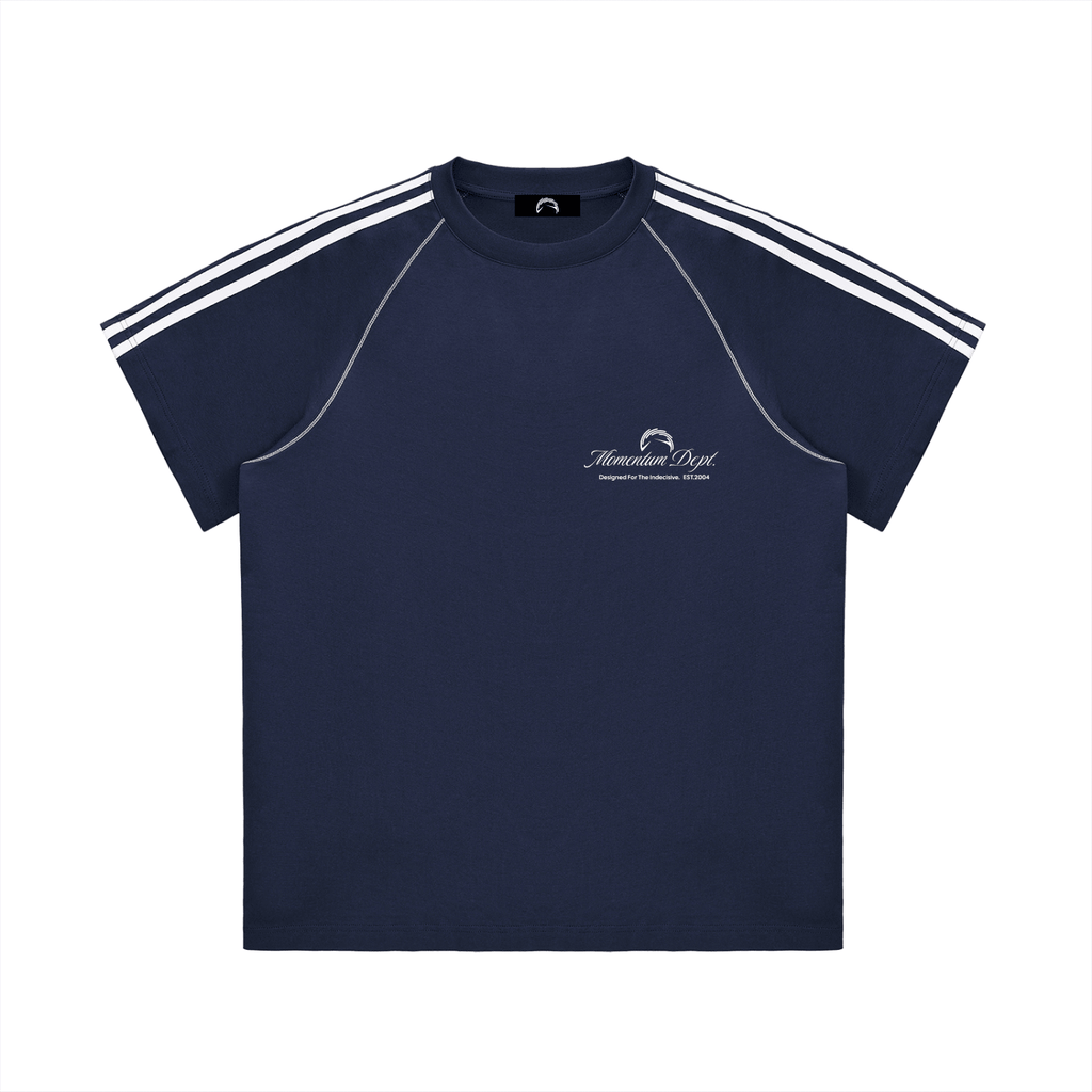 MD STRIPED STITCH T - SHIRT - Momentum Dept.